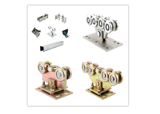 5 कार्ट्रिज 126mm . के साथ जिंक सिल्वर एडजस्टेबल स्टील स्लाइडिंग कैंटिलीवर गेट व्हील
