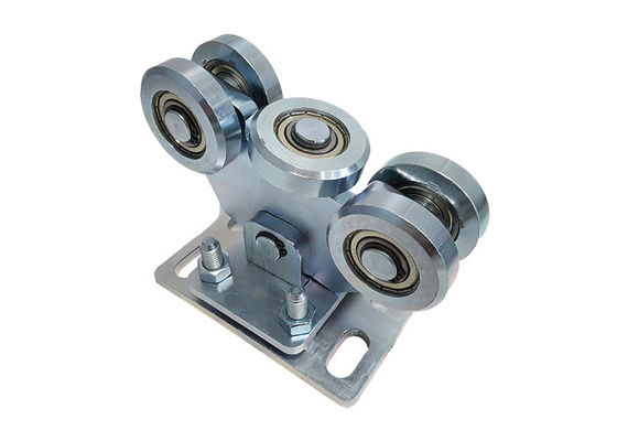 5 कार्ट्रिज 126mm . के साथ जिंक सिल्वर एडजस्टेबल स्टील स्लाइडिंग कैंटिलीवर गेट व्हील