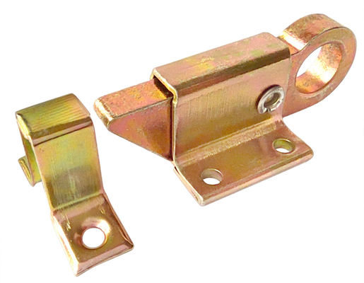 हैवी ड्यूटी ब्रास स्लाइडिंग डोर बोल्ट लॉक येलो व्हाइट जिंक 68mm