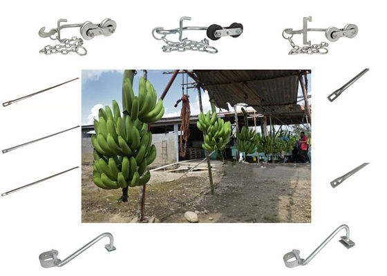आसान परिवहन हार्डवेयर के लिए 250KG औद्योगिक फार्म केला केबलवे रोलर