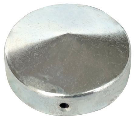 Flanges Dia 2 इंच ब्लैक स्टील फिनिश के साथ गोल पिरामिड पोस्ट कैप